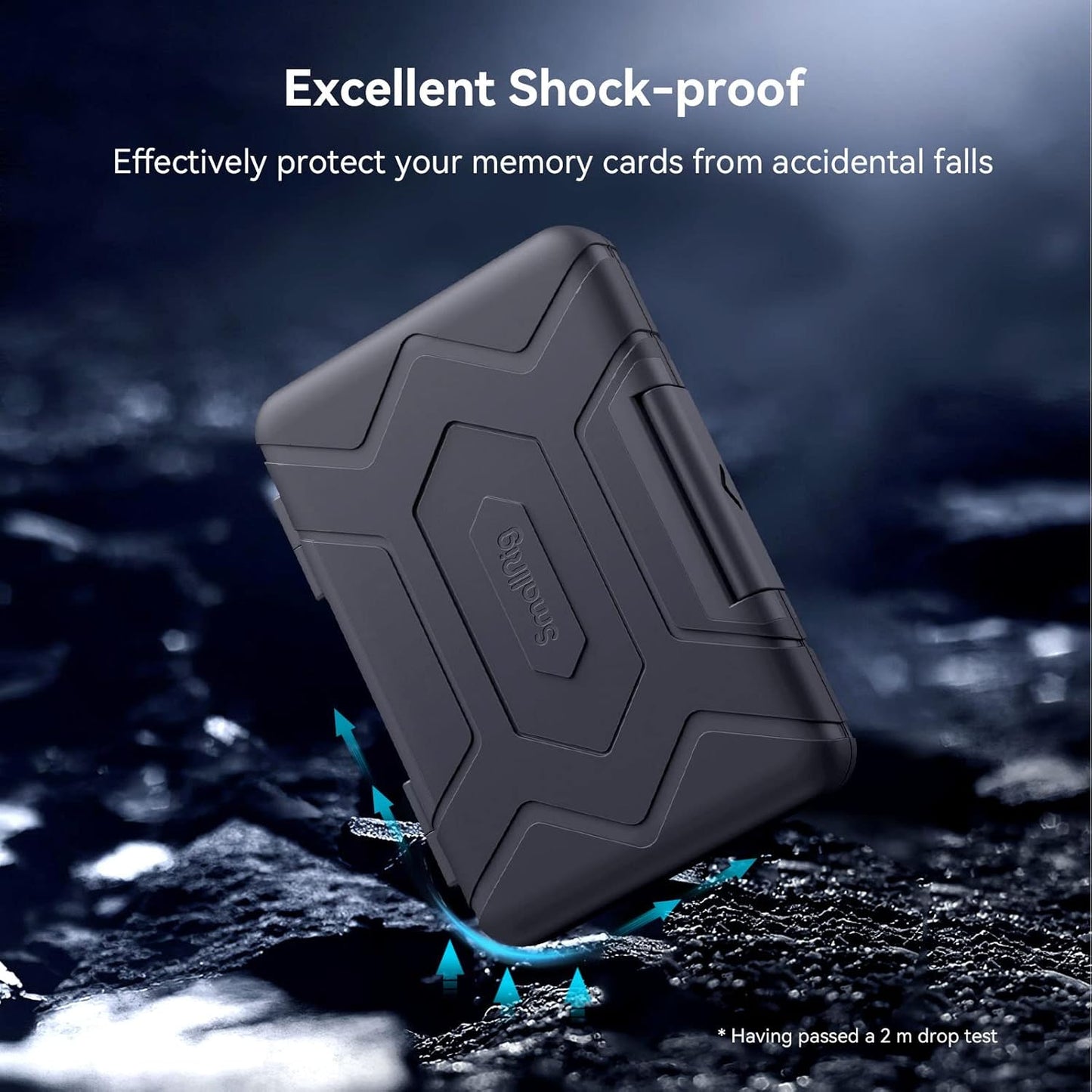 SMALLRIG Memory Card Holder Case 15 Slots, Water-Resistant for SD Card, Micro SD Card, CFexpress Type A/Type B Card, XQD Card - 3192