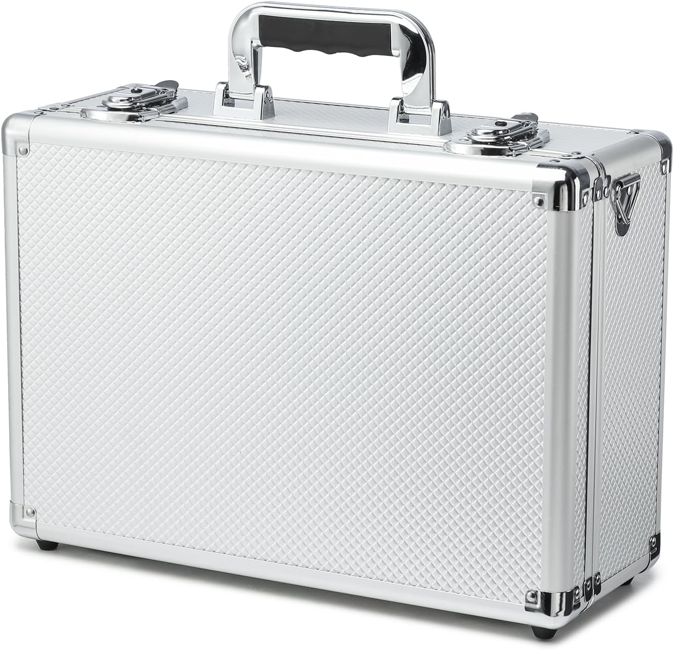Multi color Card Storage Hard Case, Sports Card Collection Boxes,Trading Cards Cabinet, Card Holder, Toploader Box (Silver, Large)