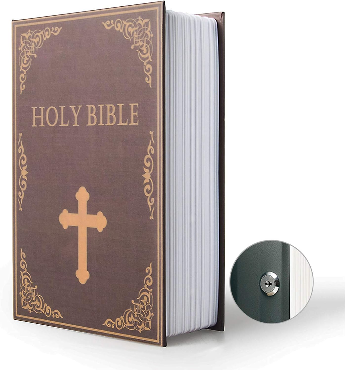 Diversion Book Safe Storage Box (9.5"6"2.2"), Dictionary Secret Safe with Security Key Lock