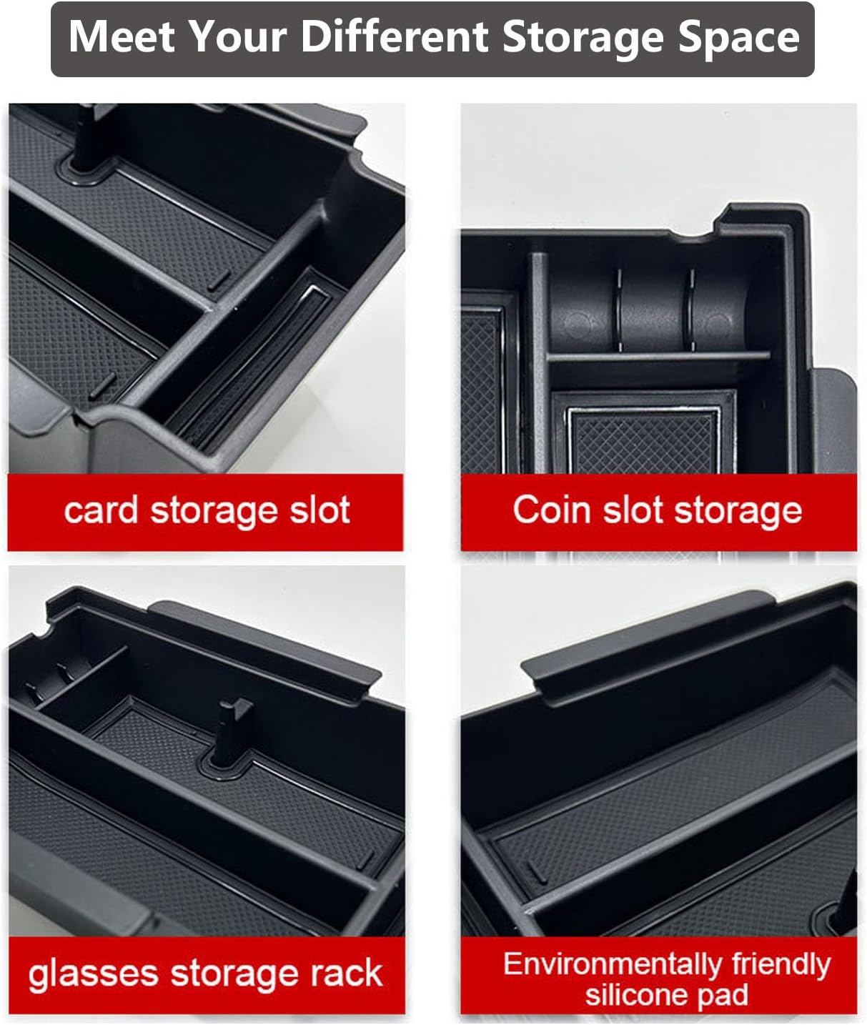 2026 Crosstrek Center Console Organizer for 2024 2025 2026 Subaru Crosstrek Accessories Armrest Storage Box Double-Layers Tray Durable Odorless