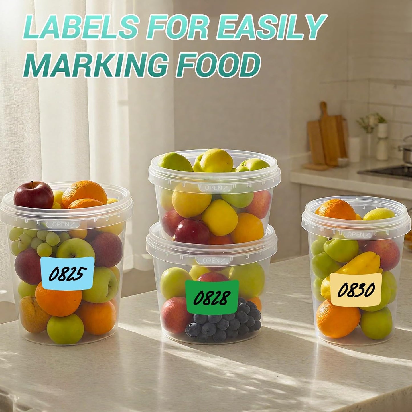 Food Storage Containers, 16 Pack 24oz Freezer Storage Containers with Lids, Leakproof, BPA Free, Microwave & Dishwasher Safe Takeout Container - Ideal for Soup and More