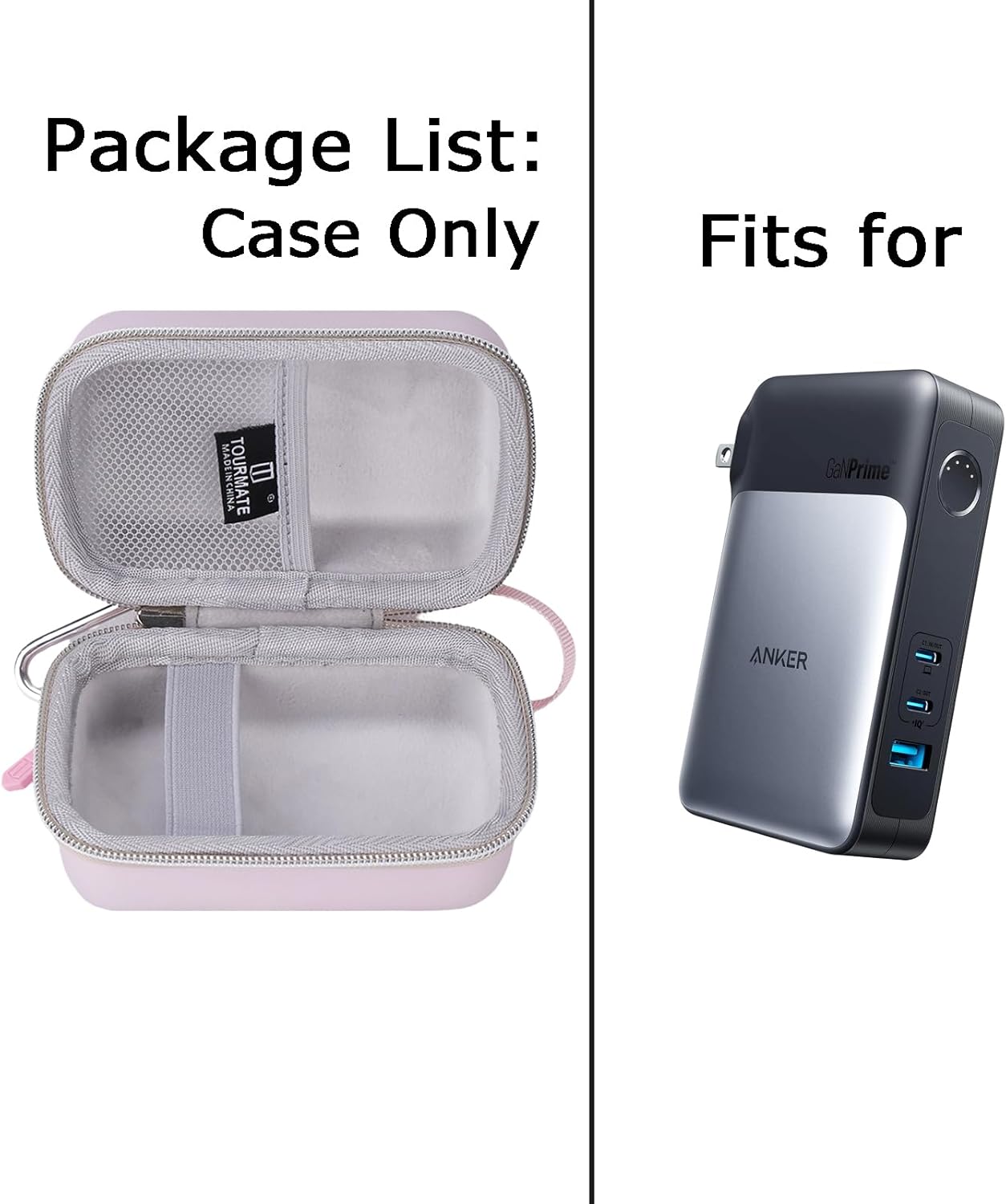 Hard Storage Case Compatible for Anker 733 Power Bank (GaNPrime PowerCore 65W), 2-in-1 Hybrid Charger, Batteries Bank Travel Carrying Storage Holder, Case Only