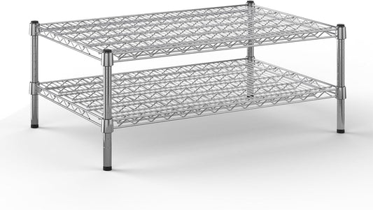 24" Deep x 36" Wide x 14" Height Wire Shelving Kit | 2-Tier | NSF Commercial Storage Rack Unit