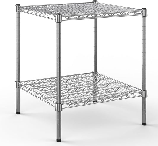 24" Deep x 24" Wide x 27" Height Wire Shelving Kit | 2-Tier | NSF Commercial Storage Rack Unit