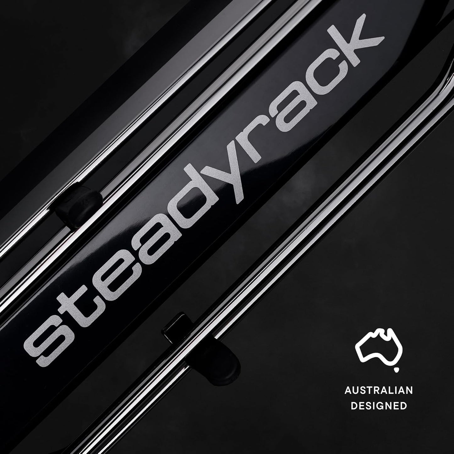Steadyrack Bike Rack for Mountain Bikes - The Original Wall Mounted Vertical Bike Storage - Fits Wide Tires - Space Saving Pivot Design - Heavy-Duty Steel Rack for Indoor Garage, Apartment or Home Use