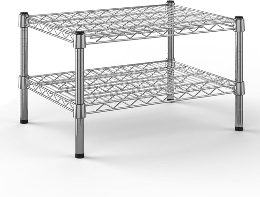 18" Deep x 24" Wide x 14" Height Wire Shelving Kit | 2-Tier | NSF Commercial Storage Rack Unit