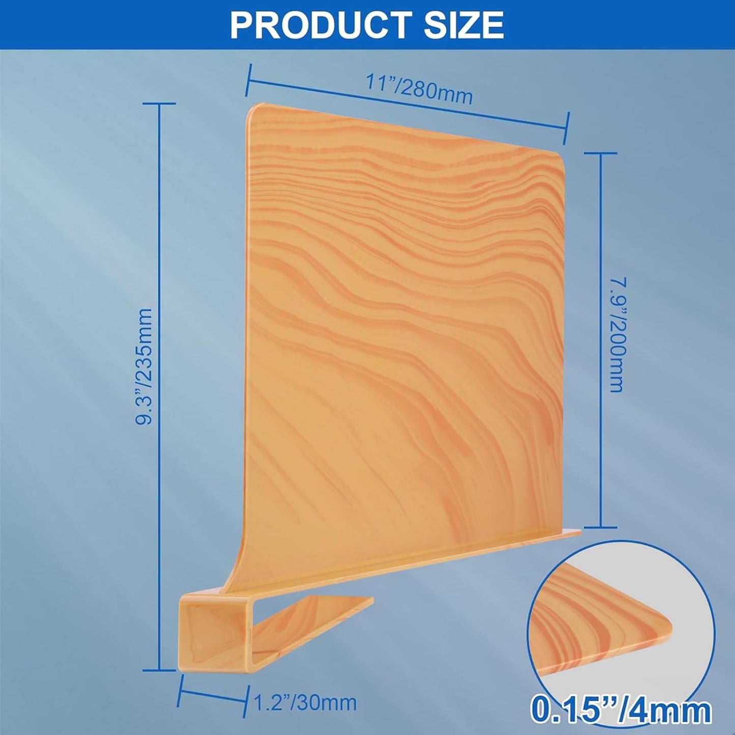 Shelf Dividers for Closet Organization 8 Pack Closet Shelf Divider Closet Dividers for Shelves Shelf Organizer for Closet Shelf Organizer for Wood Closet -Natural