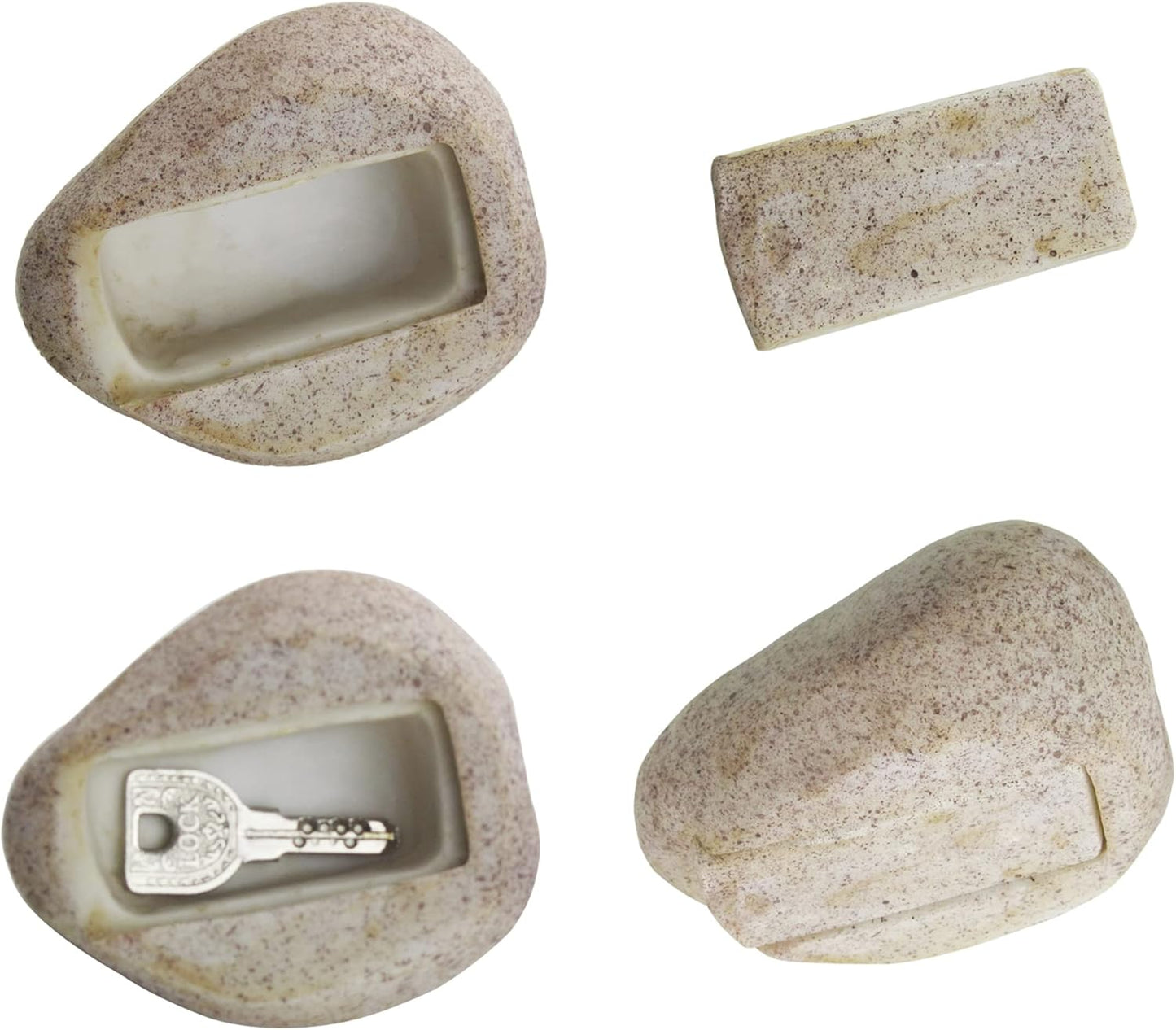 Fake Rock Key Hider Decoration Safe Holder For Outdoor Yard Garden Large Size Design Hide A House Spare Key Lock Box For Outside
