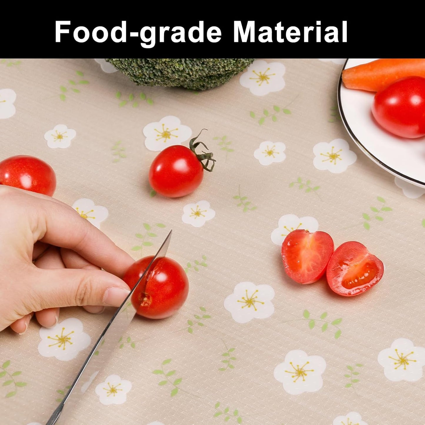 Cooyes Shelf Liner – Premium Non-Adhesive Cabinet & Drawer Liner for Kitchen – Waterproof Shelf Paper with Modern Pattern – Durable EVA Cabinet Mat – Easy to Cut （17.5" W x 78.7" L）