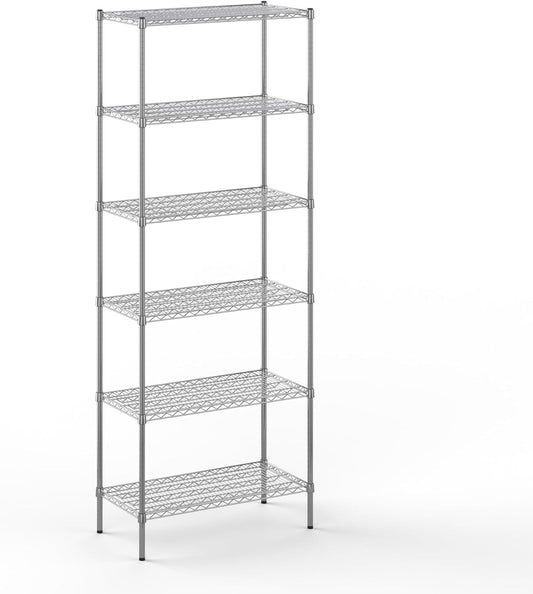 18" Deep x 36" Wide x 96" Height Wire Shelving Kit | 6-Tier | NSF Commercial Storage Rack Unit