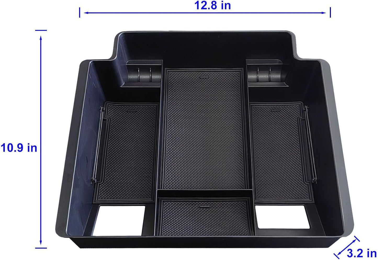 Center Console Tray for 2022-2024 2025 Chevy Silverado/GMC Sierra 1500 and 2024 2025 Silverado/Sierra 2500/3500HD Accessories, Armrest Box Storage Organizer (Fits Bucket Seat Console Only)
