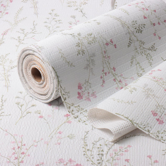 Floral Drawer and Shelf Liner for Cabinets 16IN x 20FT, Non-Adhesive and Strong Non-Slip Flower Shelf Cabinet Drawer Liners for Kitchen,Table,Bookshelves,Waterproof Cupboard Liner