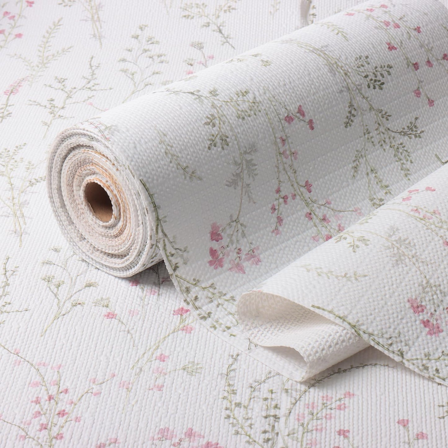 Floral Drawer and Shelf Liner for Cabinets 16IN x 10FT, Non-Adhesive and Strong Non-Slip Flower Shelf Cabinet Drawer Liners for Kitchen,Table,Bookshelves,Waterproof Cupboard Liner