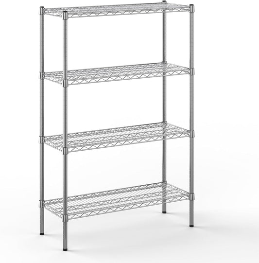14" Deep x 36" Wide x 54" Height Wire Shelving Kit | 4-Tier | NSF Commercial Storage Rack Unit