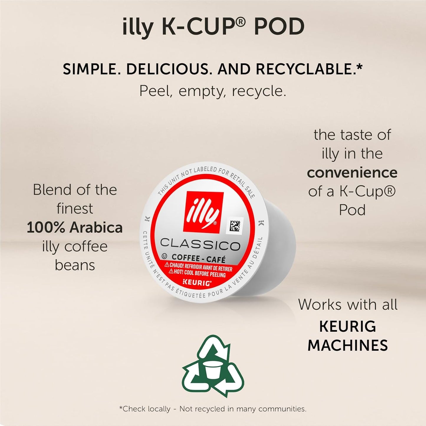 illy Coffee, Dark Roast, K-Cup for Keurig, 100% Arabica Bean Signature Italian Blend, Premium Gourmet Roast Single Serve Drip Coffee