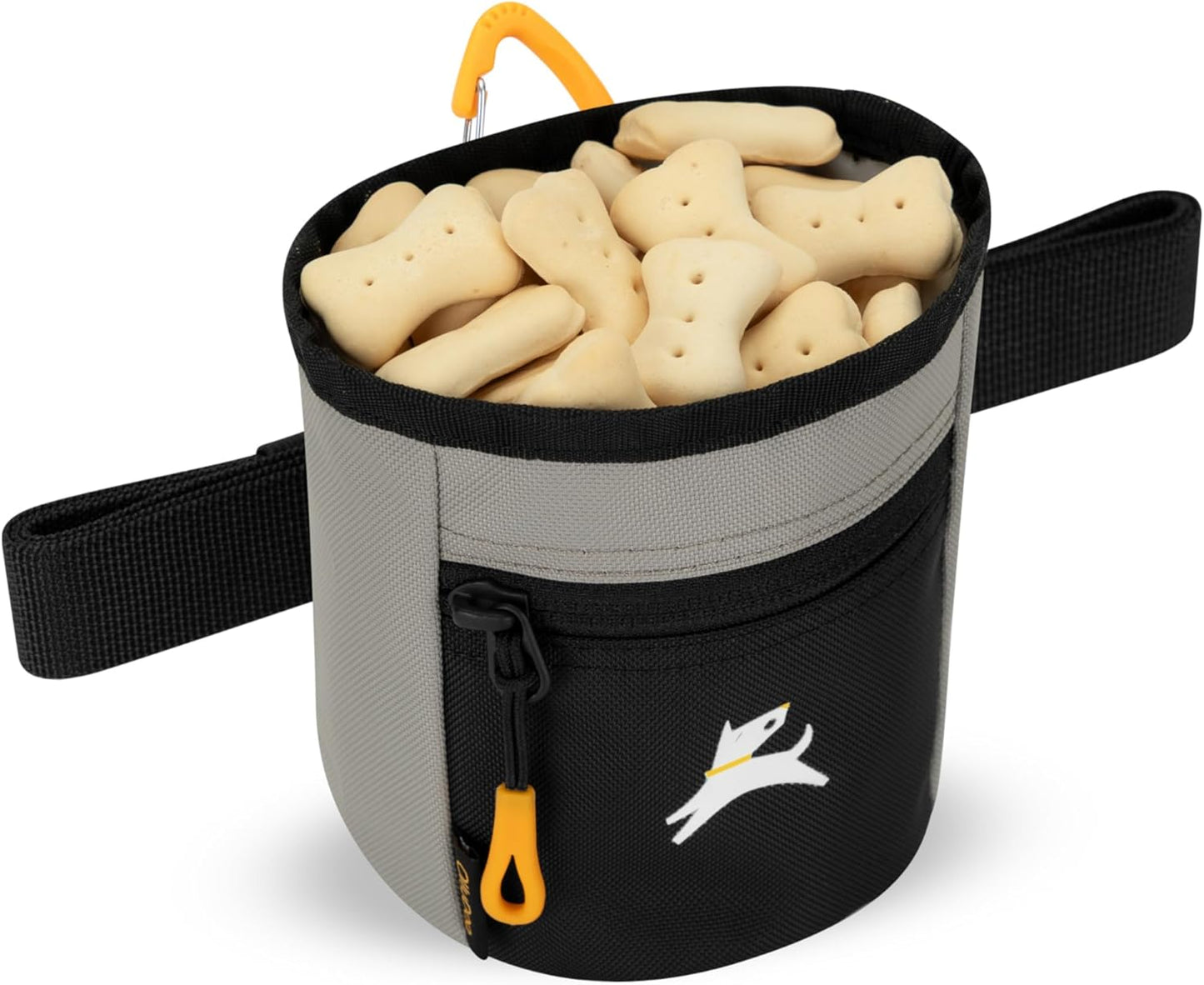 OllyDog Goodie Treat Bag, Dog Treat Pouch, Waist Belt Clip for Hands-Free Training, Magnetic Closure, Dog Training and Behavior Aids, Three Ways to Wear (Wet Weather)
