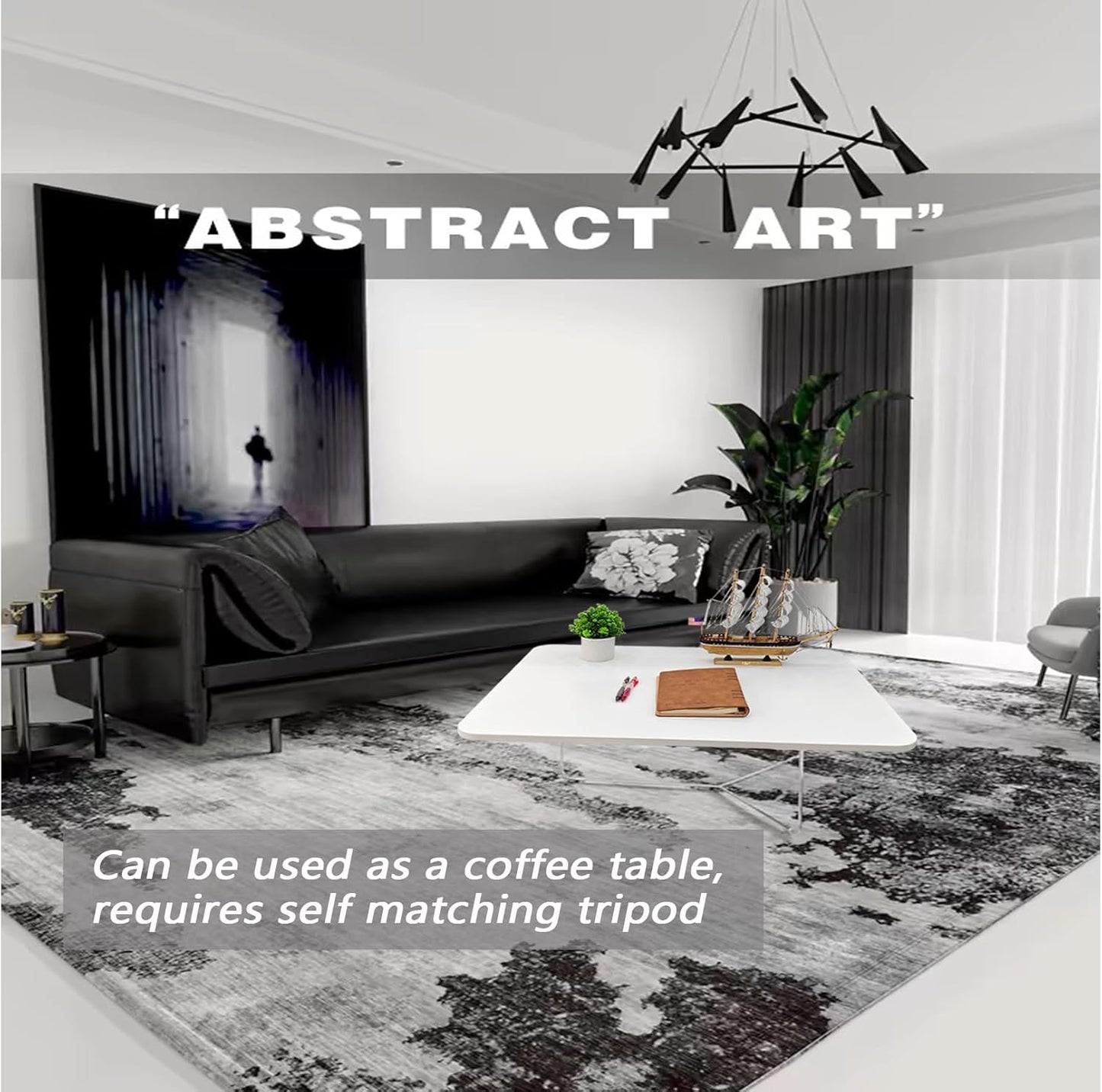 31 "x22.8 Wall Mounted Folding Table with Foldable Bracket, Suitable for Folding Tables on Balconies, Laundry Rooms, Kitchens, Home Offices, bedrooms, and Living Rooms (White)