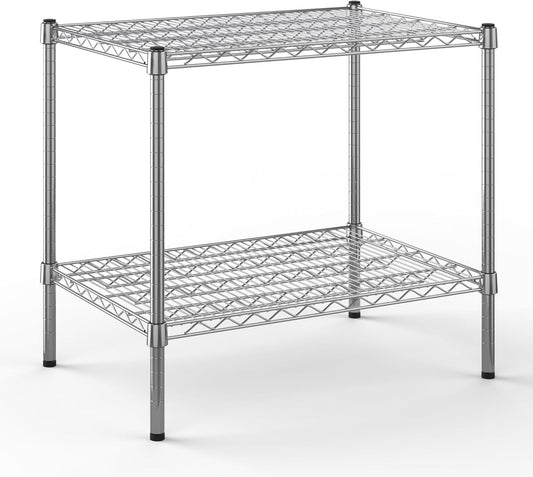 21" Deep x 30" Wide x 27" Height Wire Shelving Kit | 2-Tier | NSF Commercial Storage Rack Unit