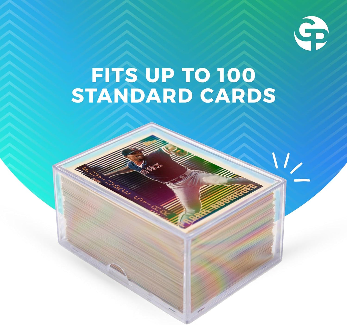 10 Pack Clear Acrylic Card Storage Boxes with Lids – 3 1/2" L x 2 1/2" W x 2" H Baseball Card Storage Box, Sports Card Boxes and Magic Card Storage Box, Playing Card Case – Made in USA