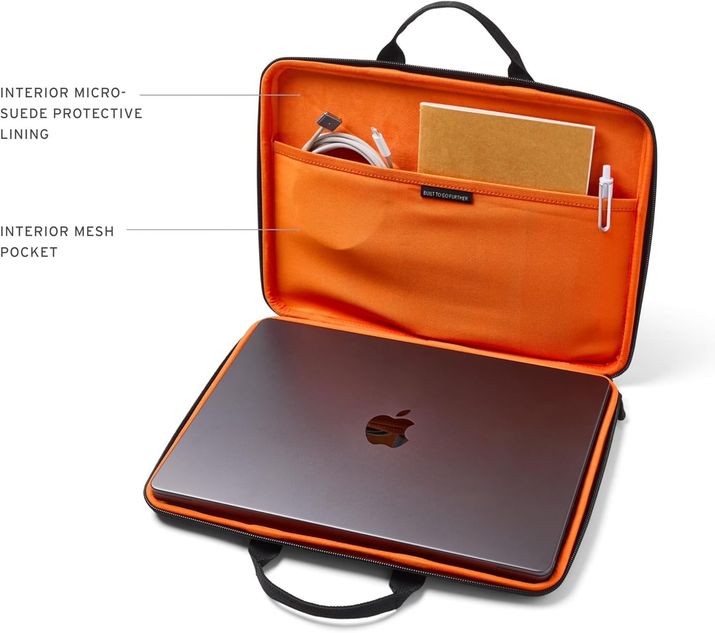 UAG Laptop Sleeve Case, Medium Sleeve, Fits Up to 13-14" Laptop, Shockproof Protective Carrying Computer Bag with Carrying Handle and Interior Accessory Pocket, Black