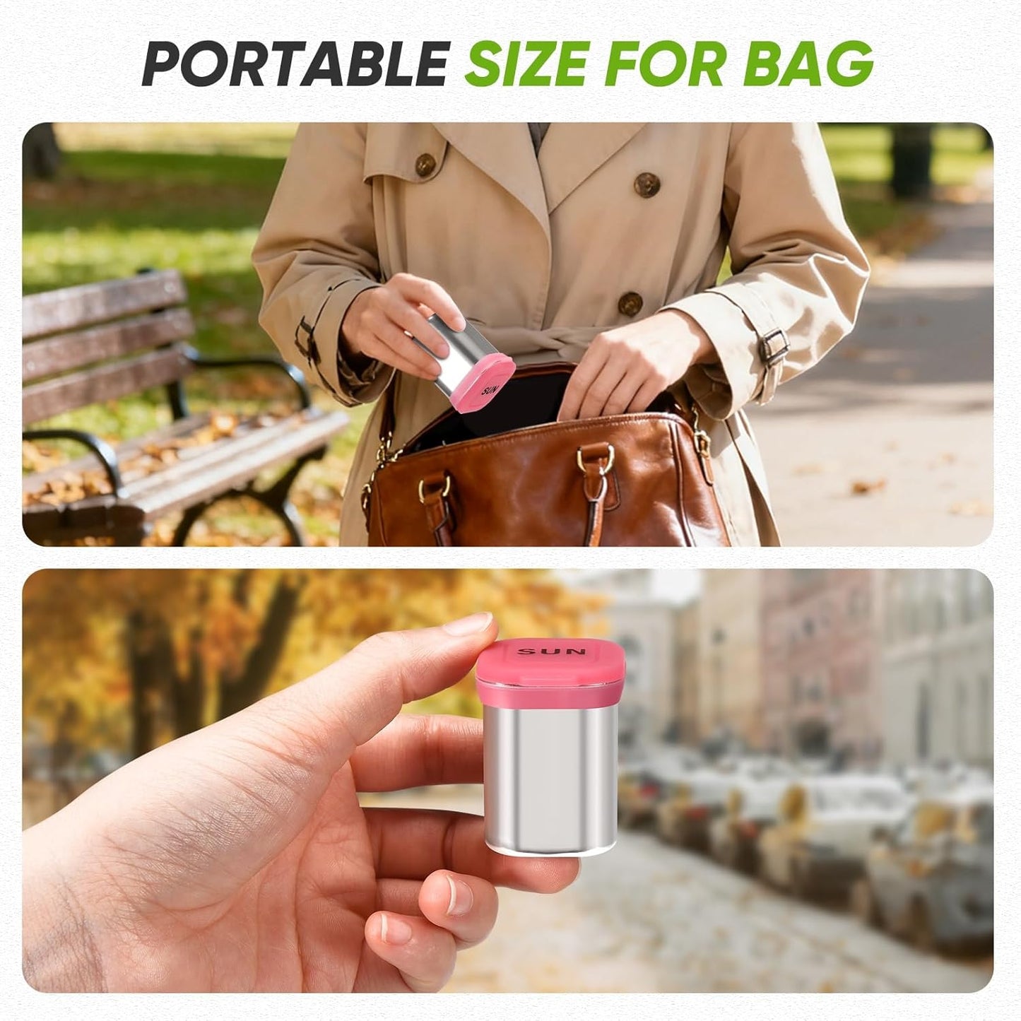 Square Metal Pill Case 7 Day, Stainless Steel Medicine Box Organizer for Travel, Waterproof Tablet Container, Portable Daliy Pill Holder for Vitamins Fish Oils