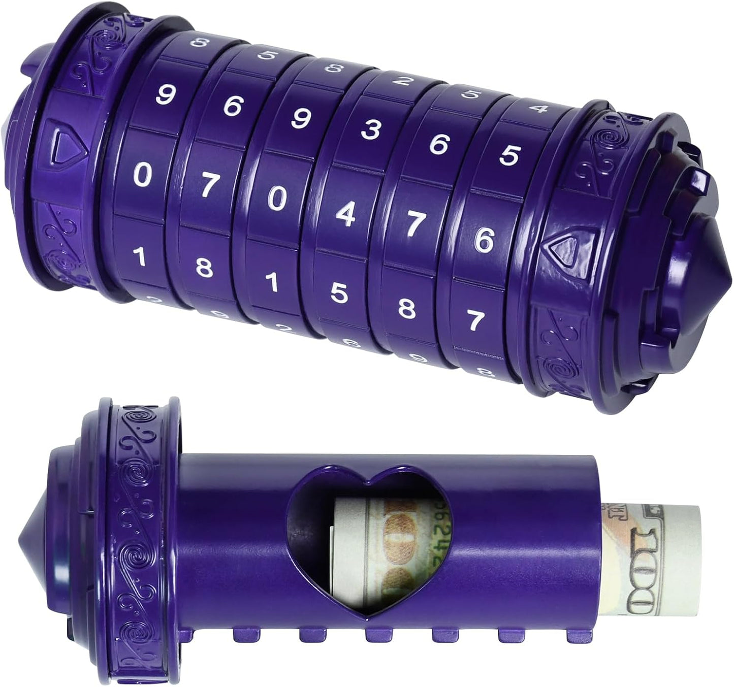 Da Vinci Code Numeric Cryptex Money Puzzle Box for Cash Gift, Jewelry Box with Hidden Compartment, Unique Puzzle Gift for Adults Brain Teaser Valentine’s Day Wedding & Anniversary Present