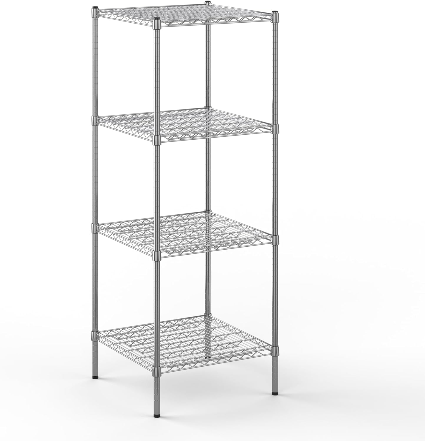 24" Deep x 24" Wide x 64" Height Wire Shelving Kit | 4-Tier | NSF Commercial Storage Rack Unit
