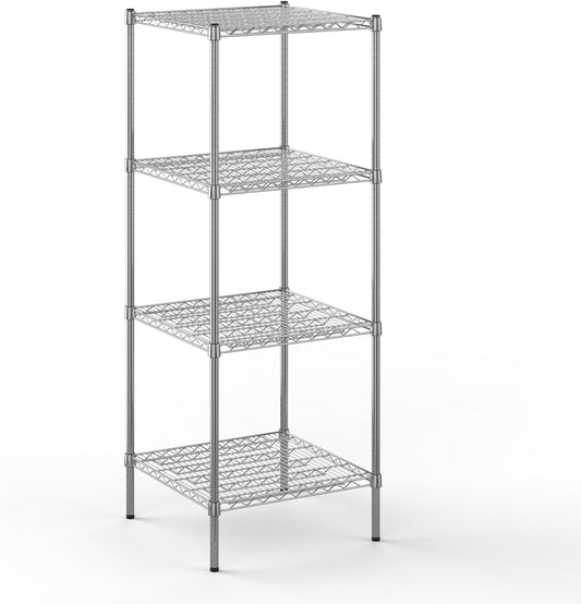 24" Deep x 24" Wide x 64" Height Wire Shelving Kit | 4-Tier | NSF Commercial Storage Rack Unit