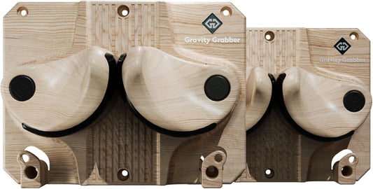 Gravity Grabber - Ultimate Ski & Snowboard Wall Rack | Secure, Non-Slip Storage | Fits Any Ski/Board | Garage Organization | Ski Storage Rack | Snowboard Storage Rack | Winter Gear Organizer | 2 Pck