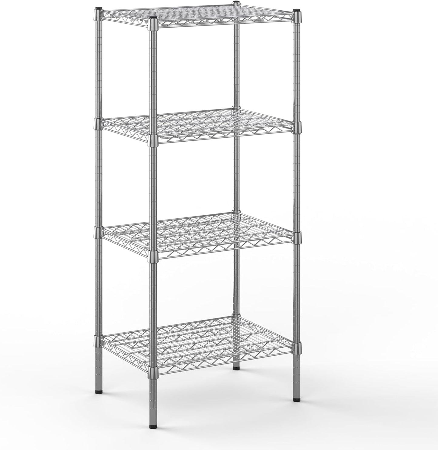 18" Deep x 24" Wide x 54" Height Wire Shelving Kit | 4-Tier | NSF Commercial Storage Rack Unit