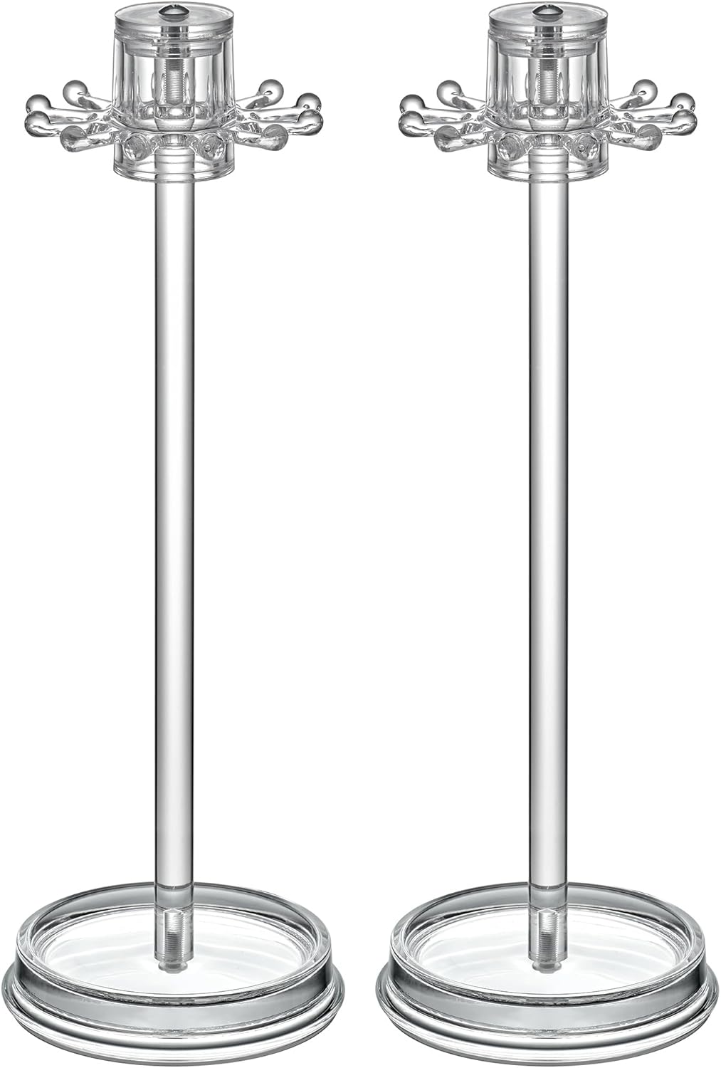 Amazing Abby - Temptation - 2-Pack Necklace Holder Stand with Spinning Hook Design, Jewelry Organizer Stand, Bracelet Tree Display, Perfect Storage Solution for Necklaces, Bracelets, Rings, and More