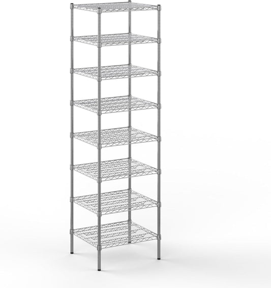21" Deep x 24" Wide x 86" Height Wire Shelving Kit | 8-Tier | NSF Commercial Storage Rack Unit
