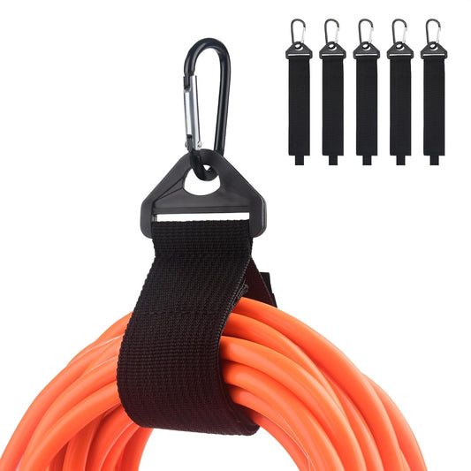 Cable Matters 5-Pack Heavy Duty Extension Cord Organizer Straps with Metal Buckle, 80 lbs Load Capacity, Extension Cord Holder with 13 x 1.5 Inch Hook-and-Loop Straps