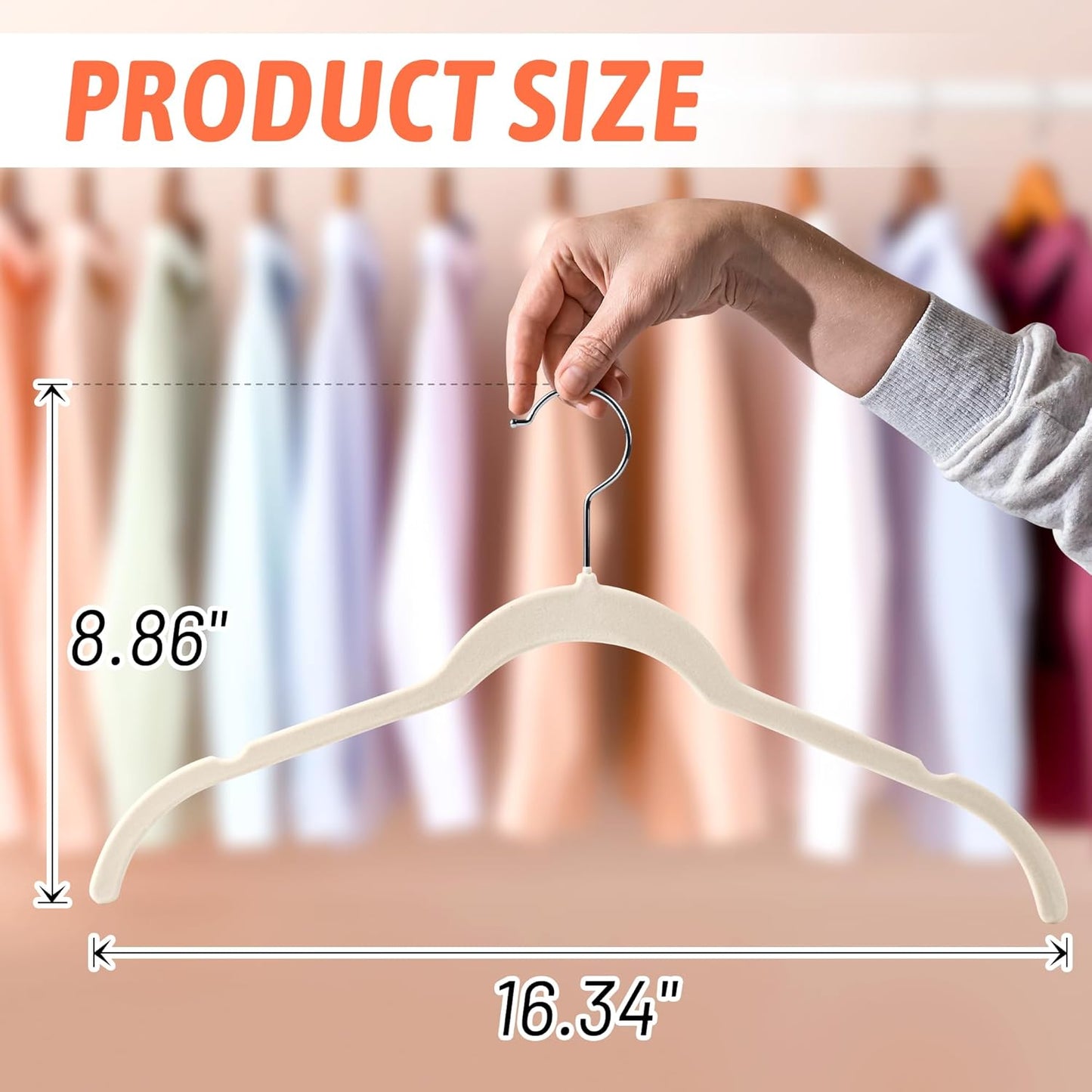 30 Pack Multicolor Velvet Shirt Hangers – Non-Slip Slim Flocked Hangers with Notches, Space-Saving Felt Closet Organiser for Shirts, Dresses, Suits