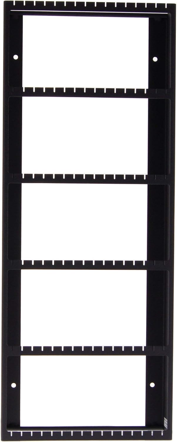 Angelynn's Wall Mounted Big Earring Holder Organizer Display for Women Long Post Stud Large Dangle Hoop Pierced Earrings, Hanging Closet Jewelry Storage Rack, Jennifer Black 9"x23"