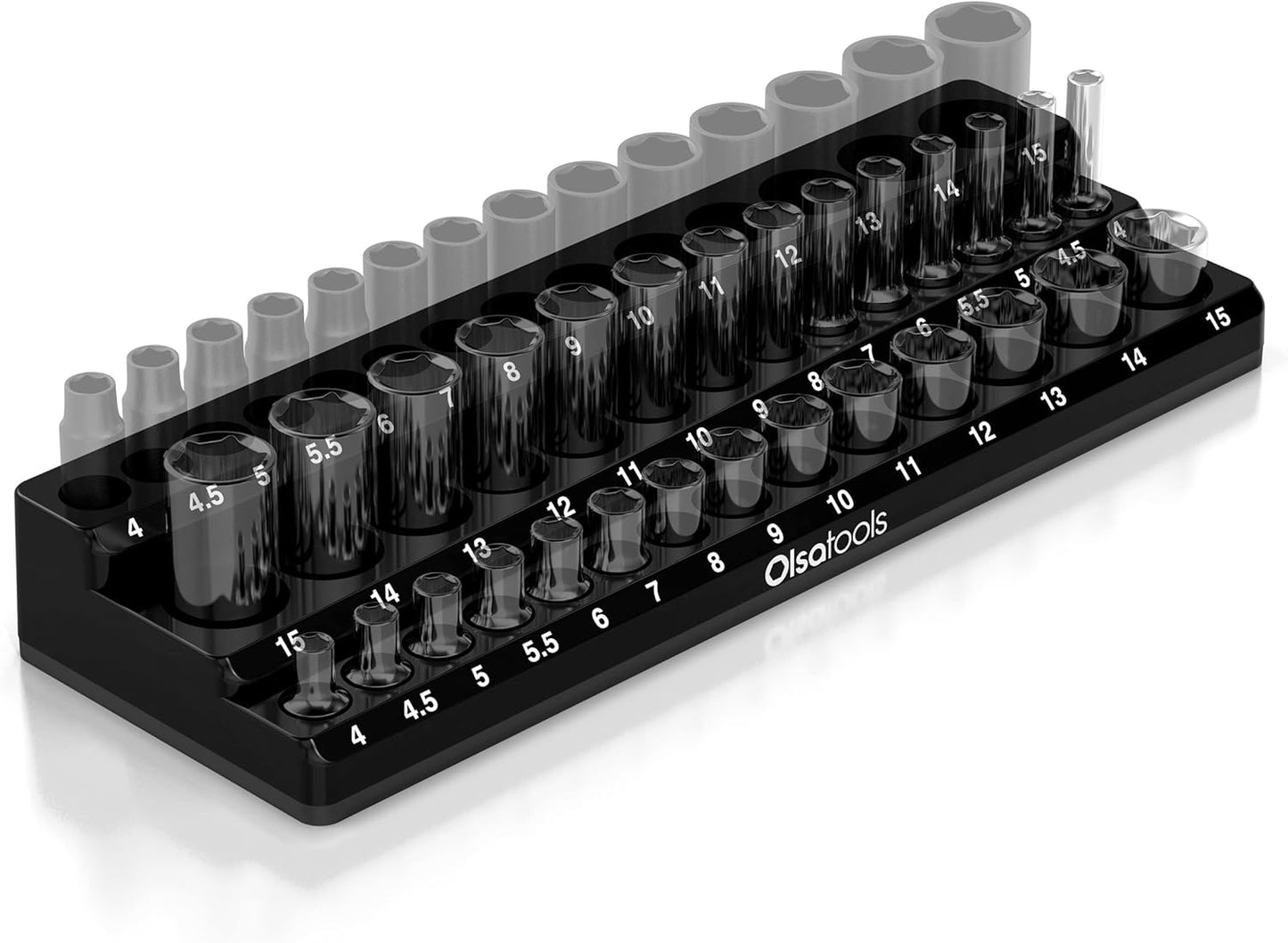 Magnetic Socket Holder in 3 Rows by Olsa Tools