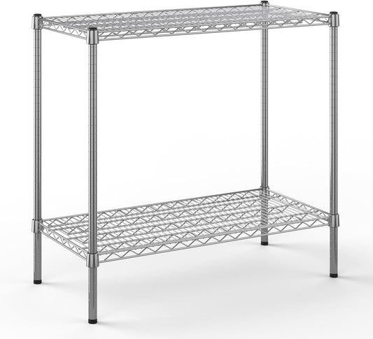 18" Deep x 36" Wide x 34" Height Wire Shelving Kit | 2-Tier | NSF Commercial Storage Rack Unit
