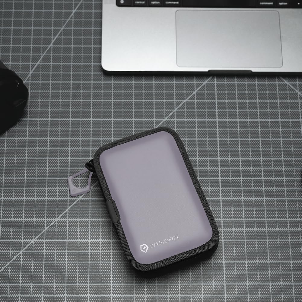WANDRD Memory Card Case - Durable SD, Micro SD Card Holder for Creators | Camera Accessories & Electronics Organizer for Travel (Uyuni Purple)