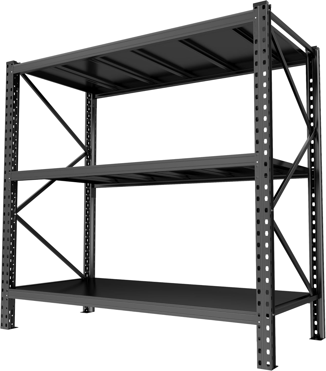 Garage Storage Shelves,5 Tier Shelving Unit, 40 inch Wide, 18” Deep, 78” Tall Organizer Metal Shelf for Basement/Laundry/Pantry Heavy Duty, Adjustable,Easy to Install (3Tier-67"WX20D"X63H)