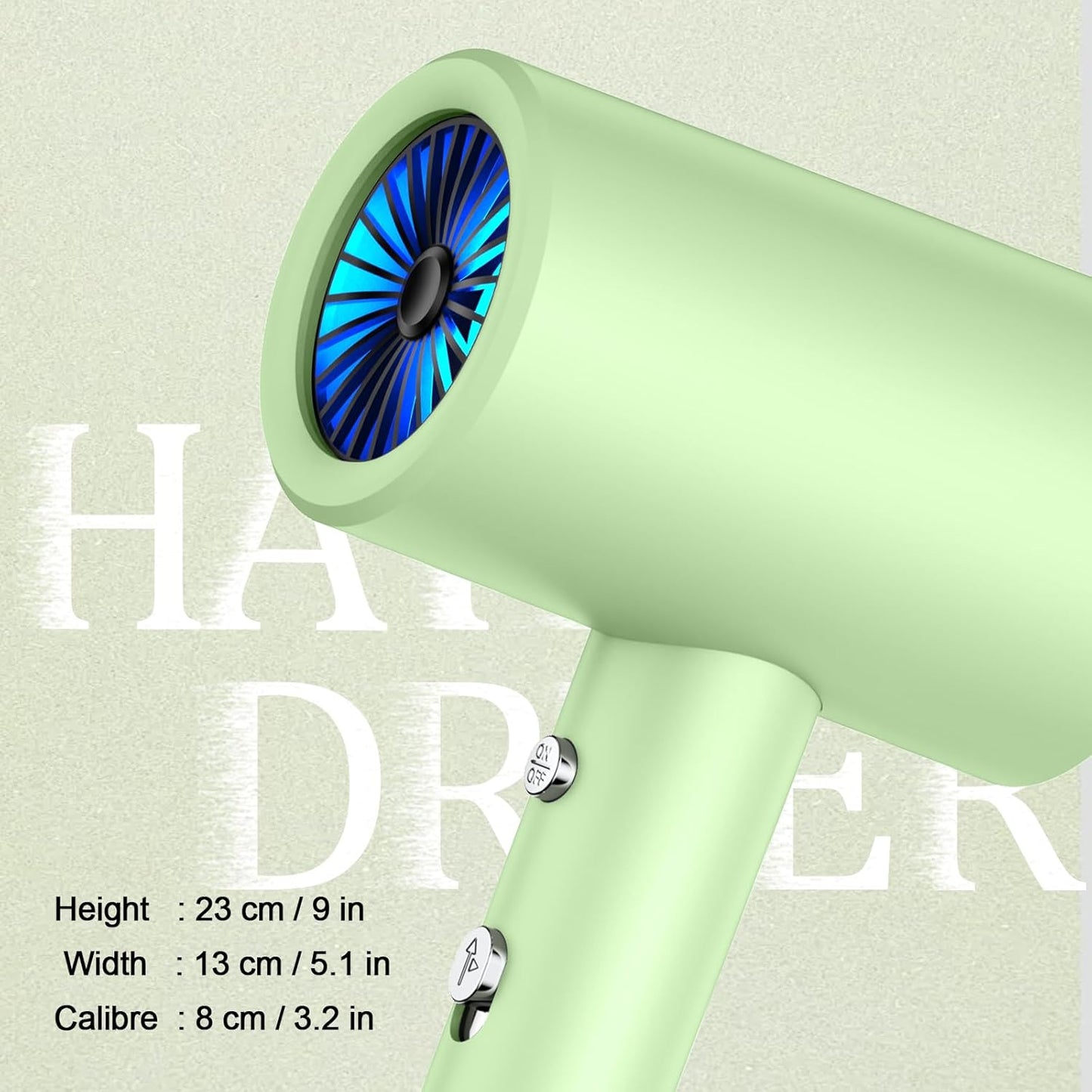 Salon Styling Hair Dryer with Wall Holder【Blue Light Negative Ions】 Fast Drying，High Power HairDryer for Home & Travel【Equipped 360 Rotatable Blow Dryer Stand 】 110V Matte Texture - Roland Purple