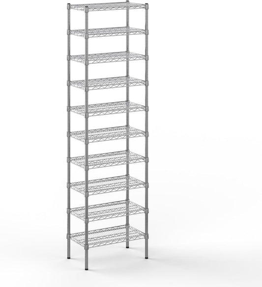 14" Deep x 24" Wide x 86" Height Wire Shelving Kit | 10-Tier | NSF Commercial Storage Rack Unit
