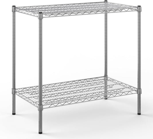 21" Deep x 36" Wide x 34" Height Wire Shelving Kit | 2-Tier | NSF Commercial Storage Rack Unit