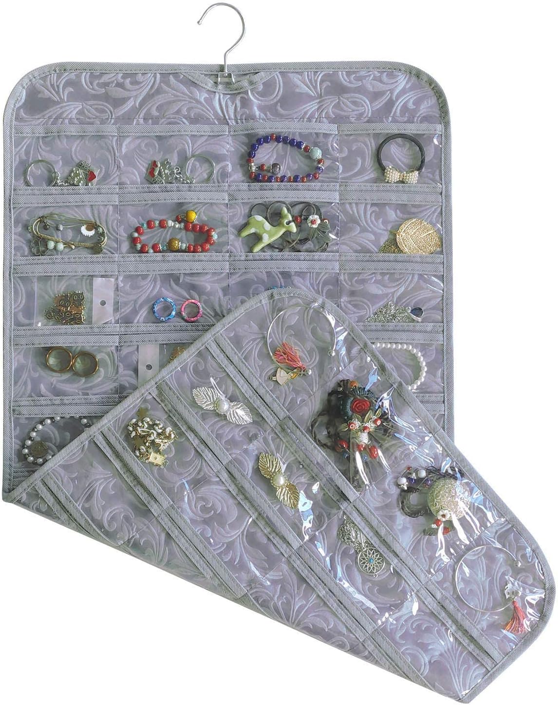 BB Brotrade Hanging Jewelry Organizer,Accessories Organizer,80 Pocket Organizer for Holding Jewelries