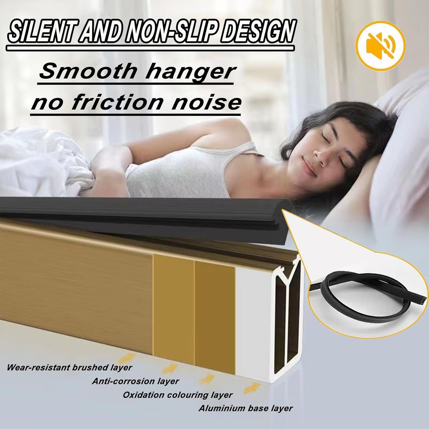Square Closet Rods-Cuttable, Removable-Heavy Duty Black Wardrobe Rods and Brackets-Commercial, 12 16 18 24 28 30 60 72 In-Suitable for.Laundry.Home.Hotel.Clothing Store (Silver,79in)