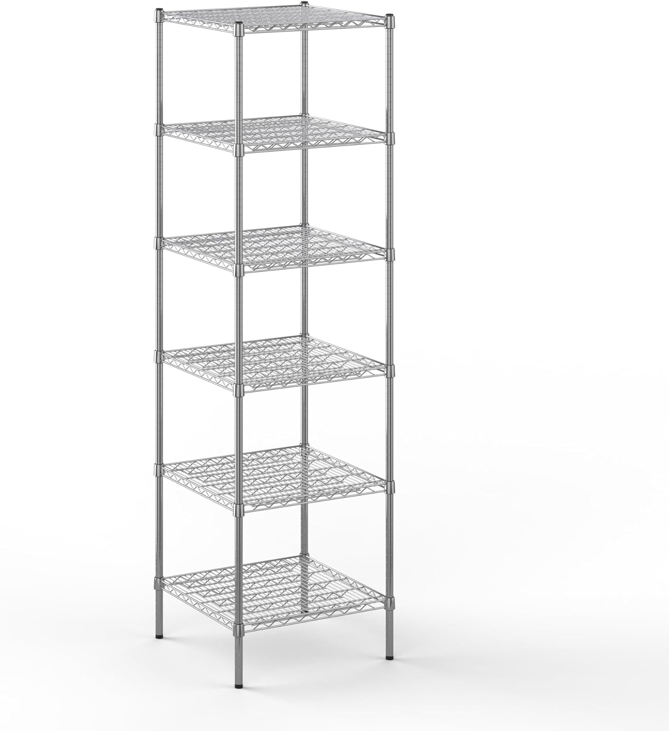 24" Deep x 24" Wide x 86" Height Wire Shelving Kit | 6-Tier | NSF Commercial Storage Rack Unit
