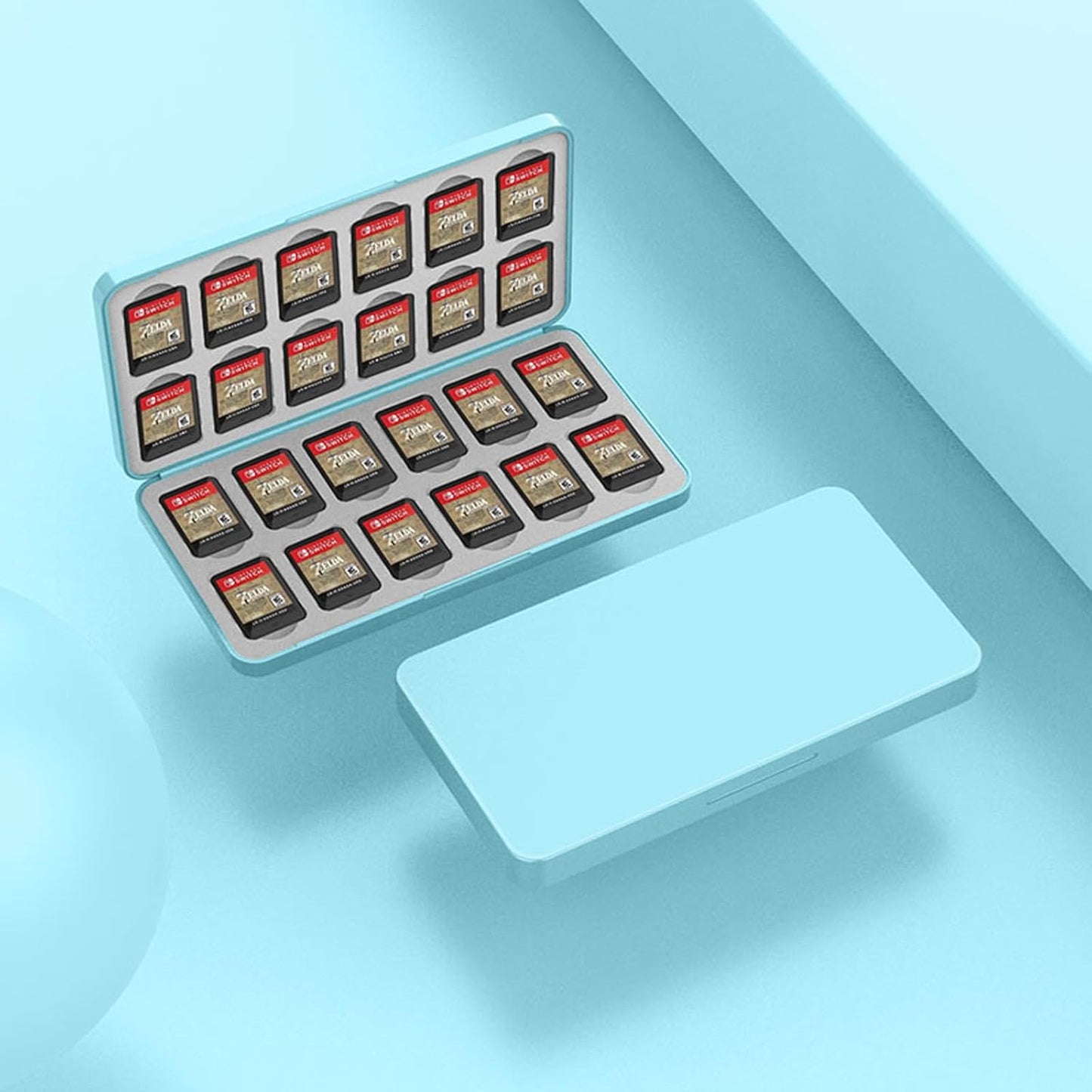 Lightweight Memory Card Storage Organizers for 24 SDTF and MicroSDs Cards Closures Portable Case Closures Sdtf Card Storage Box