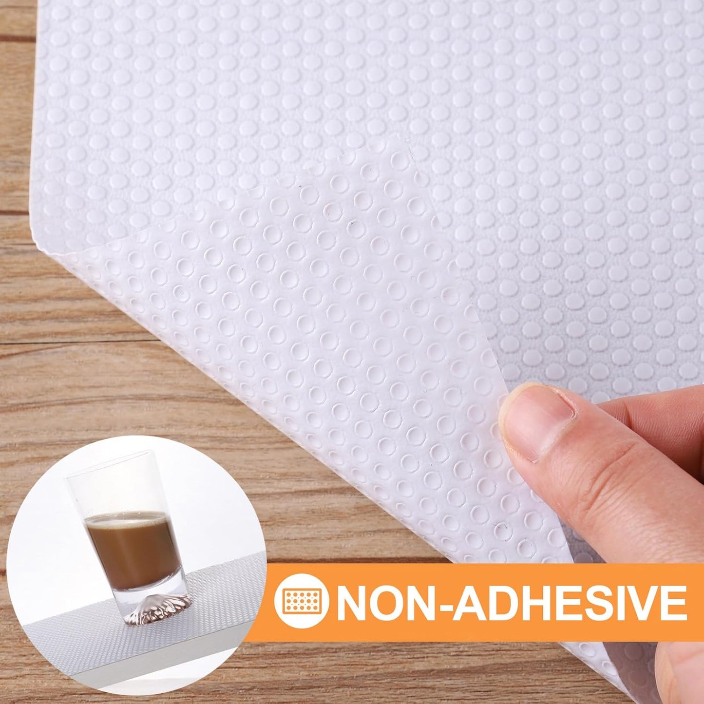 FLPMIX Shelf Liner for Kitchen Cabinets 11 inch Wide - Easy to Cut Drawer Mat, (11" x 240 Inch White), Waterproof Pantry Cabinet Liner