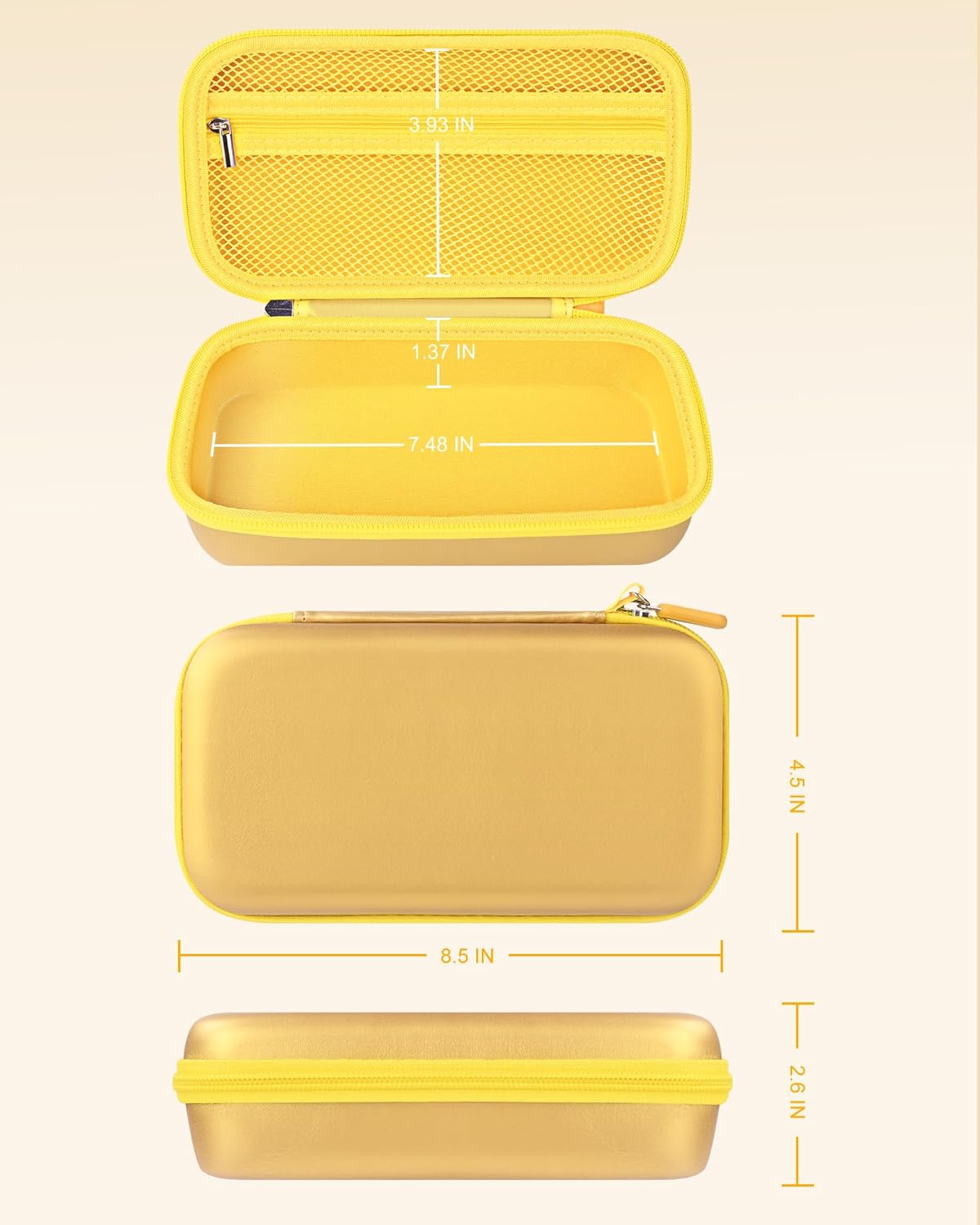Stukkaze Memory Card Case - Water-Resistant & Anti-Shock 36 Slot Holder, 27 Micro SD & 9 SD/SDHC/SDXC Cards Organizer for Camera - Gold