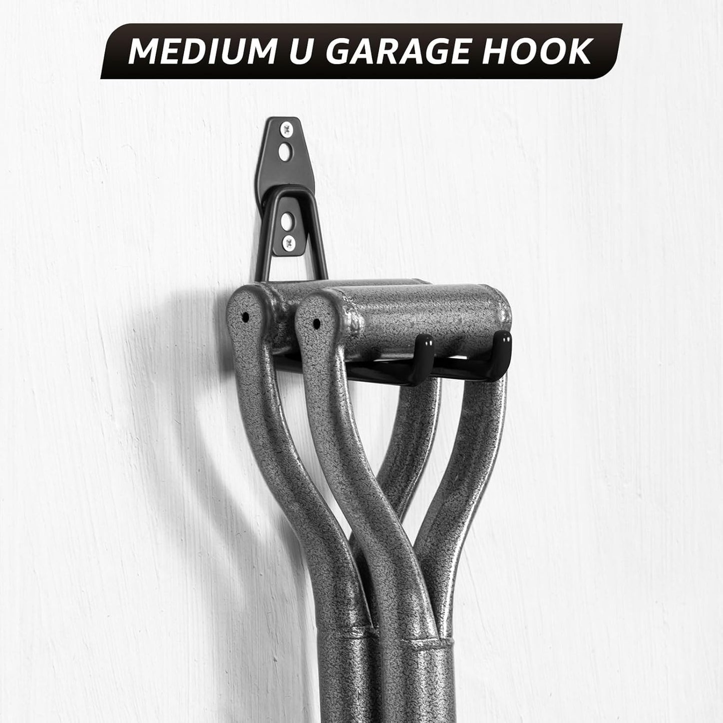 40 Pack Utility Steel Heavy Duty Wall Mount Garage Hooks,with Anti-Slip Coating,for Hanging Bikes,Ladder,Ropes,Bulk Items,Power,Yard and Garden Tools