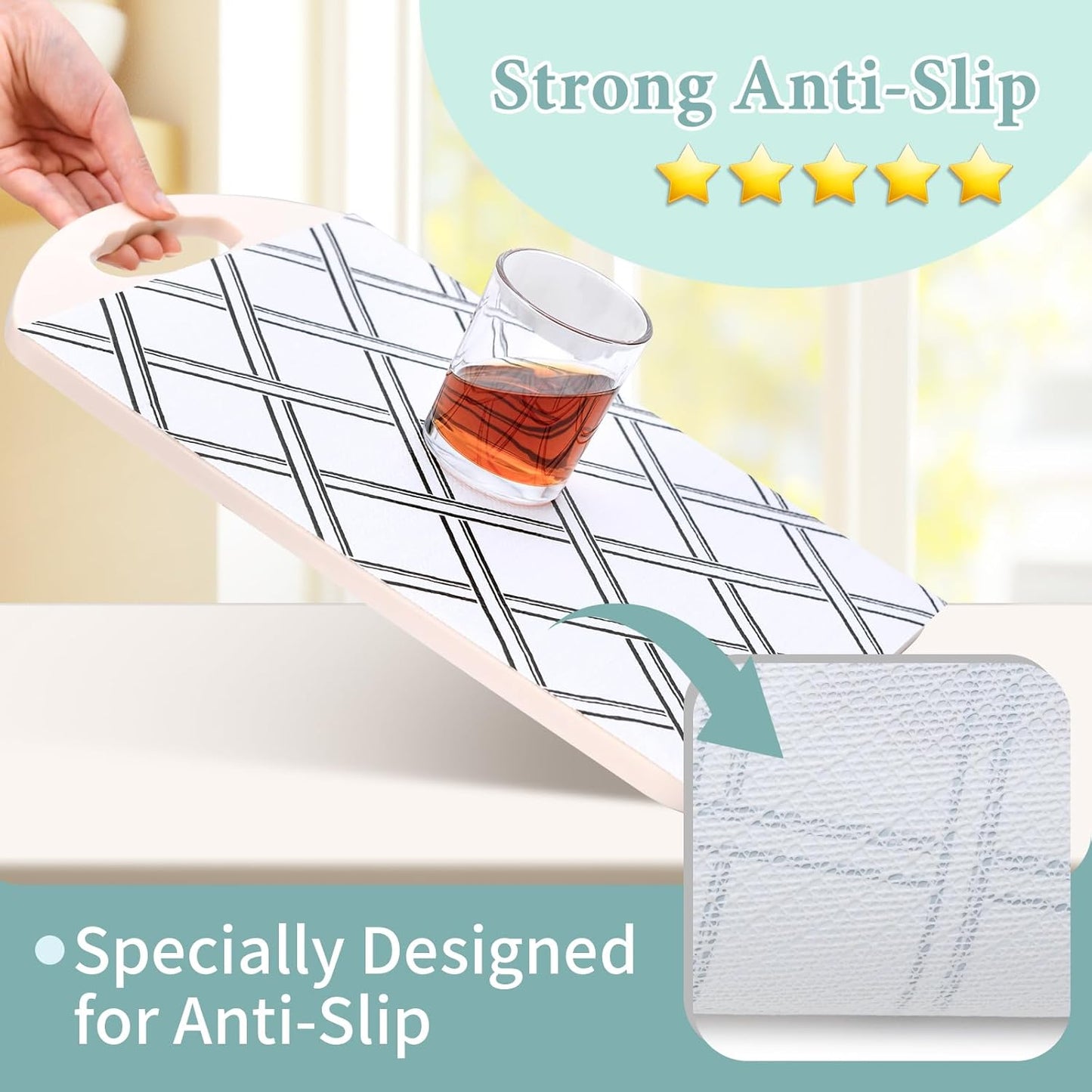 Drawer and Shelf Liner for Kitchen Cabinet: 12 in X 20 Ft Non Slip Waterproof Shelf Paper Non Adhesive Refrigerator Liners Black and White Squares Easy Liners for Bathroom